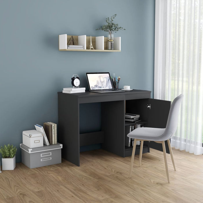 Desk Grey 100x50x76 cm Engineered Wood.