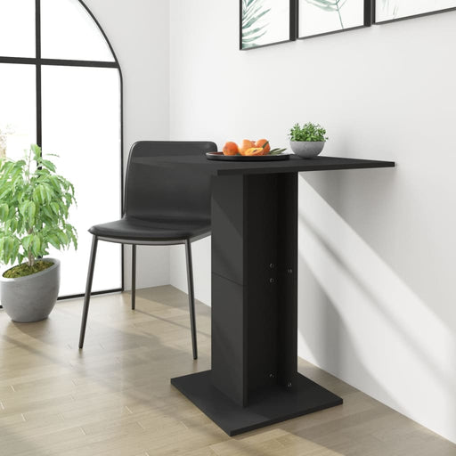 Bistro Table Black 60x60x75 cm Engineered Wood.