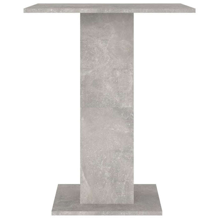 Bistro Table Concrete Grey 60x60x75 cm Engineered Wood.