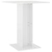 Bistro Table High Gloss White 60x60x75 cm Engineered Wood.