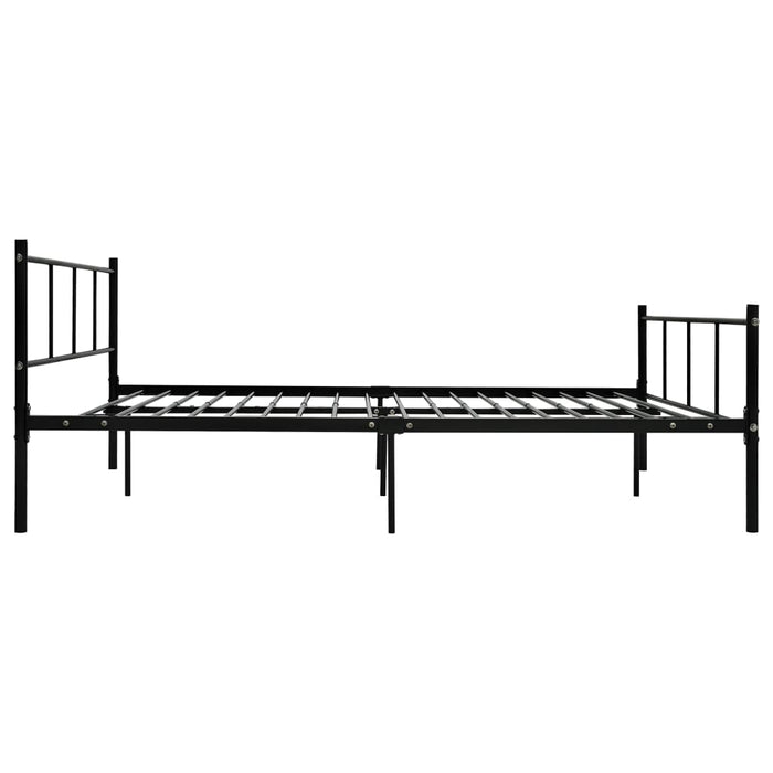 Bed Frame Black Metal 160x200 cm.