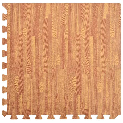 Floor Mats 24 pcs Wood Grain 8.64 ㎡ EVA Foam.