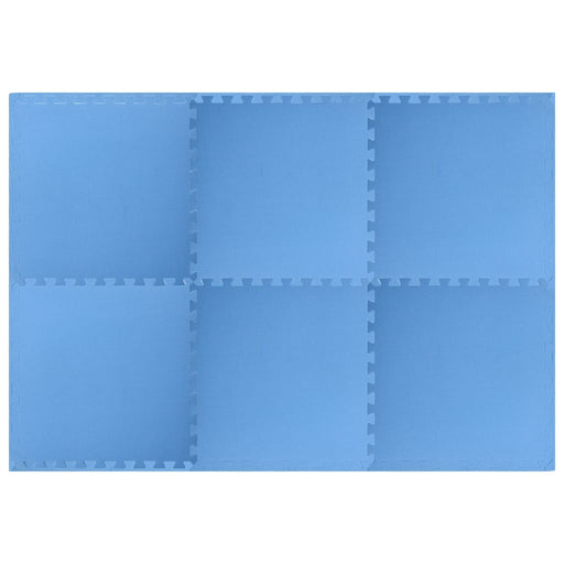 Floor Mats 6 pcs 2.16 ㎡ EVA Foam Blue.