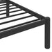 Bed Frame Black Metal 140x200 cm.