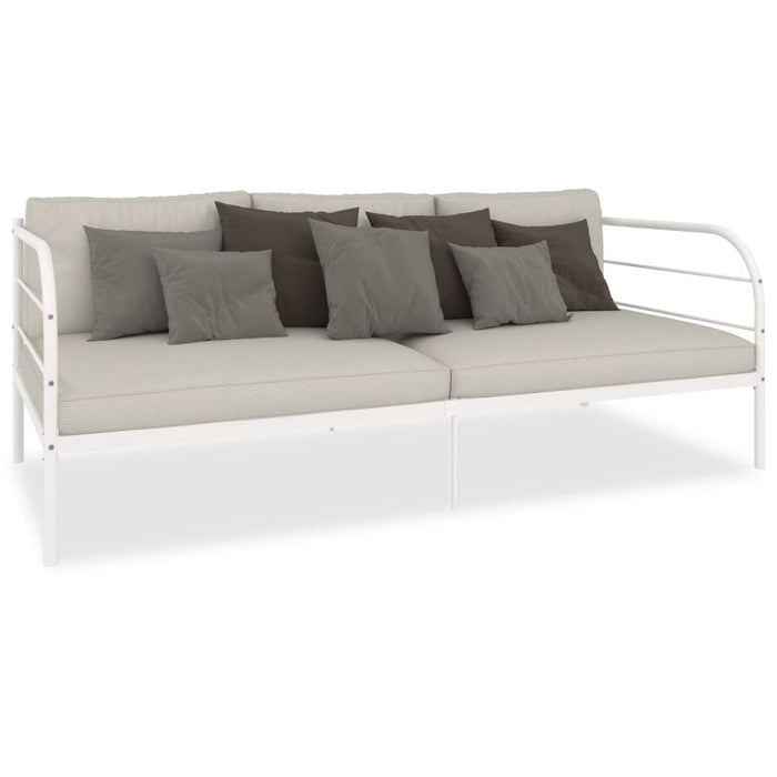 Daybed Frame White Metal 90x200 cm.