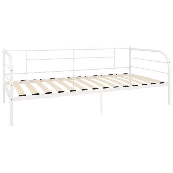 Daybed Frame White Metal 90x200 cm.