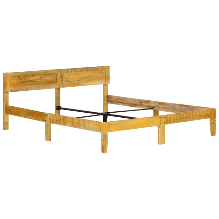 Bed Frame Solid Mango Wood 140 cm.
