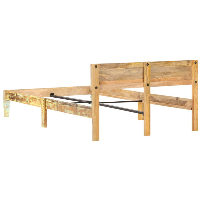 Bed Frame Solid Reclaimed Wood 120x200 cm.