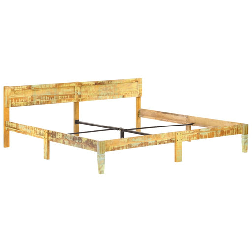 Bed Frame Solid Reclaimed Wood 200x200 cm.