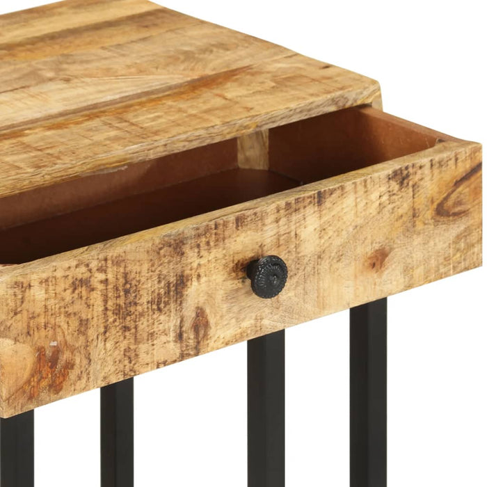 U-Shaped Side Table Solid Mango Wood 45 cm