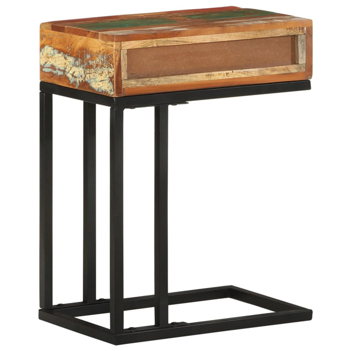 U-Shaped Side Table Solid Reclaimed Wood 45 cm
