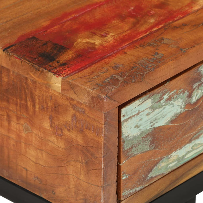 U-Shaped Side Table Solid Reclaimed Wood 45 cm