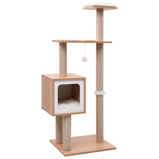 Cat Tree with Sisal Scratching Mat 123 cm.