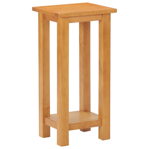 Side Table 27x24x55 cm Solid Oak Wood.