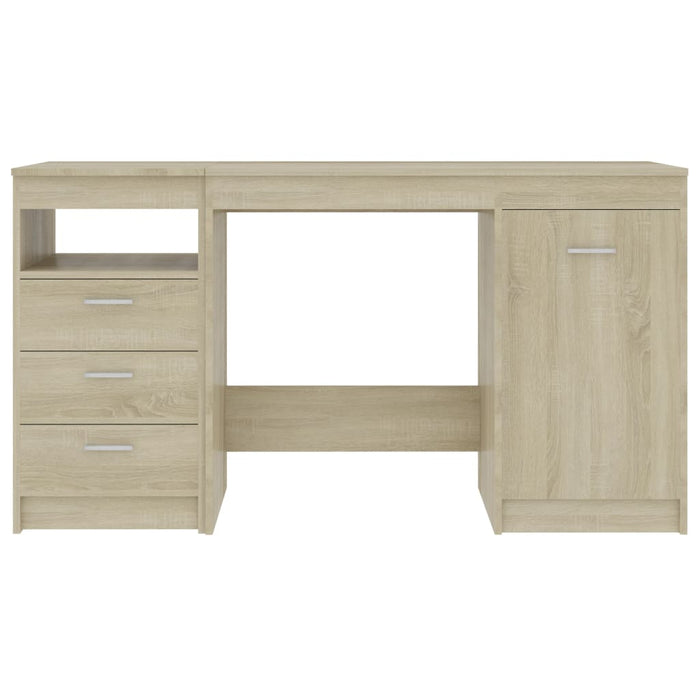 Desk Sonoma Oak 140x50x76 cm Engineered Wood.