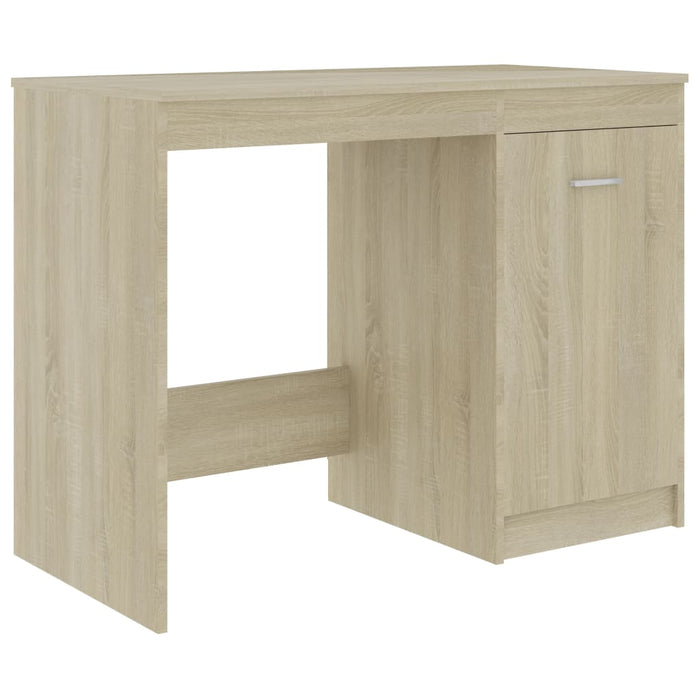 Desk Sonoma Oak 140x50x76 cm Engineered Wood.
