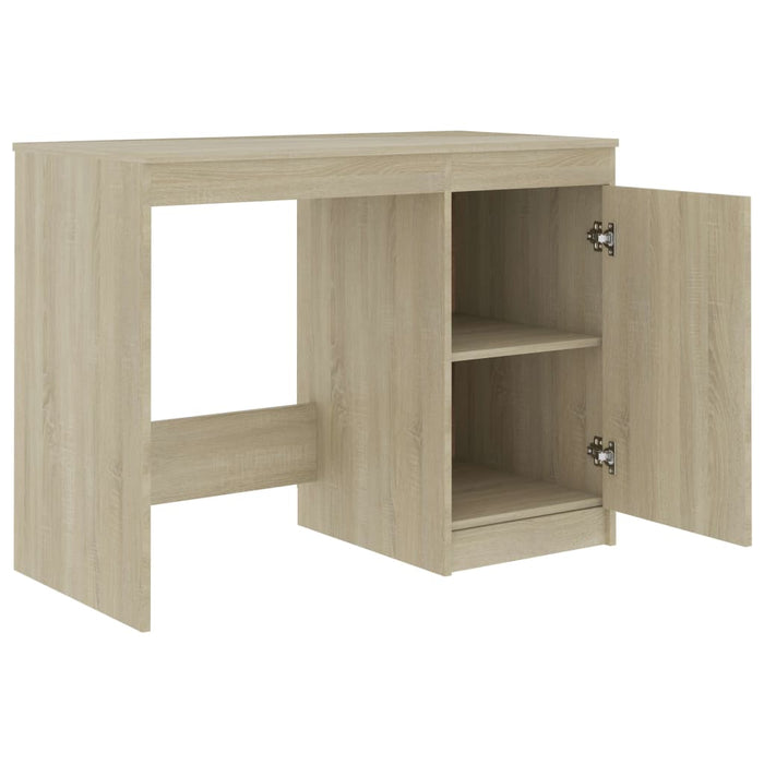 Desk Sonoma Oak 140x50x76 cm Engineered Wood.