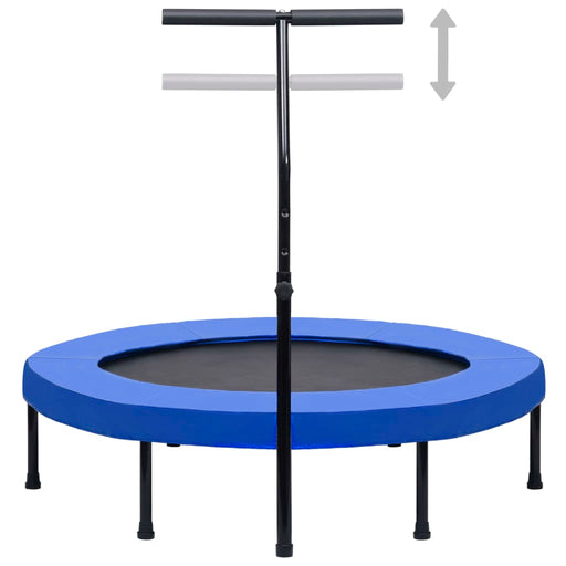 Fitness Trampoline with Handle and Safety Pad 122 cm.