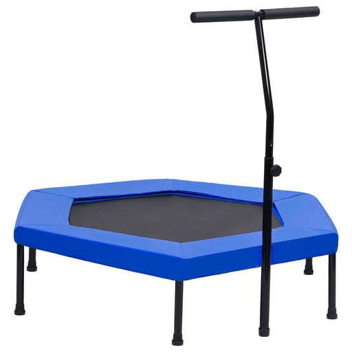 Fitness Trampoline with Handle and Safety Pad Hexagon 122 cm.