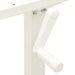 Manual Height Adjustable Standing Desk Frame Hand Crank White.