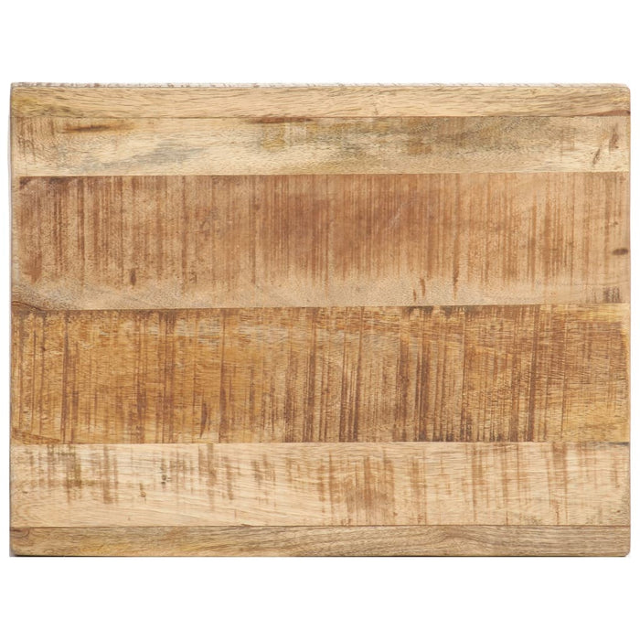 Side Table 40x30x50 cm Solid Rough Mango Wood.