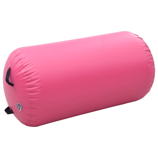 Inflatable Gymnastic Roll with Pump 120x75 cm PVC Pink.