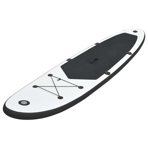 Inflatable Stand up Paddle Board Set Black and White.