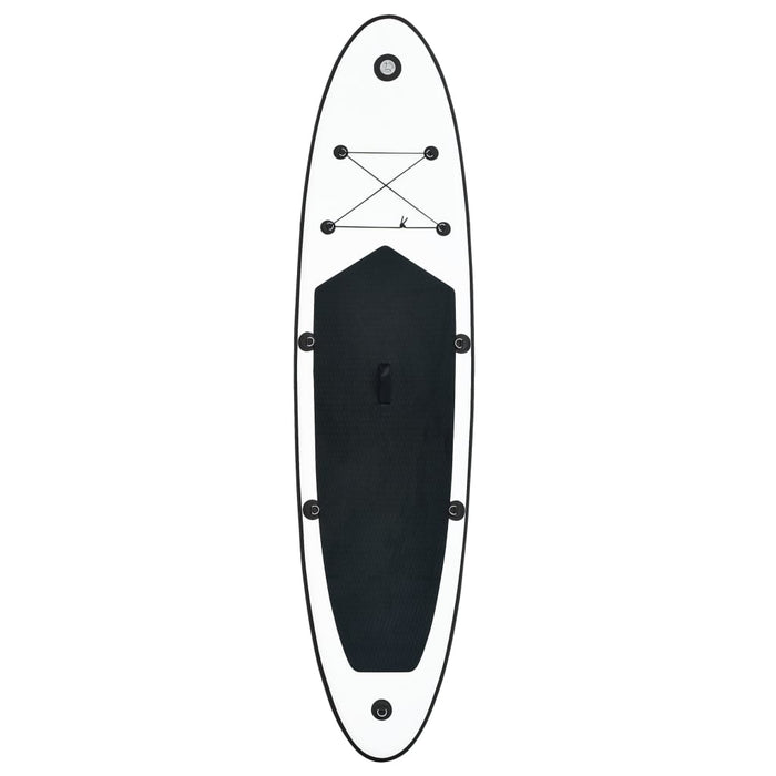 Inflatable Stand up Paddle Board Set Black and White.