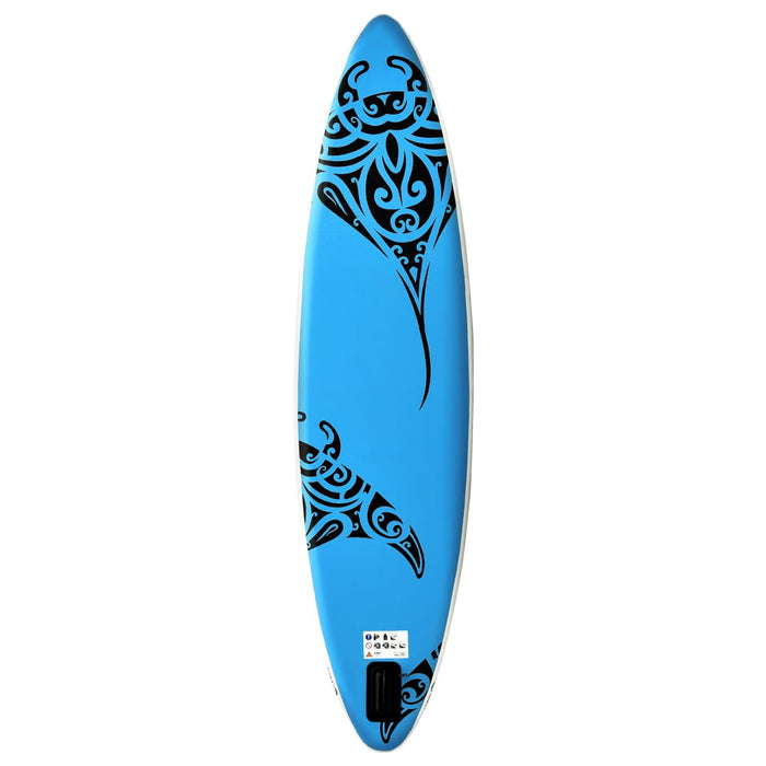 Inflatable Stand Up Paddleboard Set 320x76x15 cm Blue.