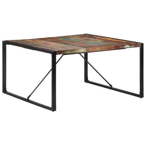 Dining Table 140x140x75 cm Solid Reclaimed Wood.