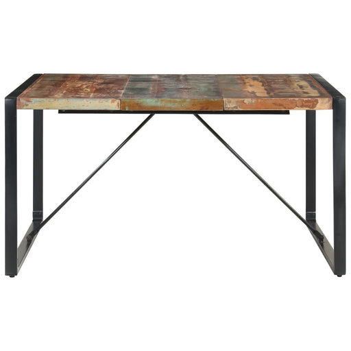 Dining Table 140x140x75 cm Solid Reclaimed Wood.