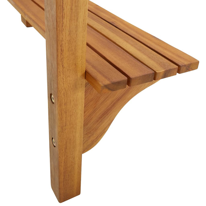 Balcony Bar Table 90x37x122.5 cm Solid Acacia Wood.