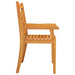 Outdoor Dining Chairs 2 pcs Solid Wood Acacia.