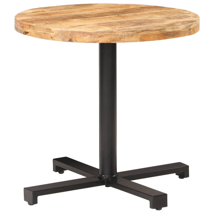 Bistro Table Round Ø80x75 cm Rough Mango Wood.