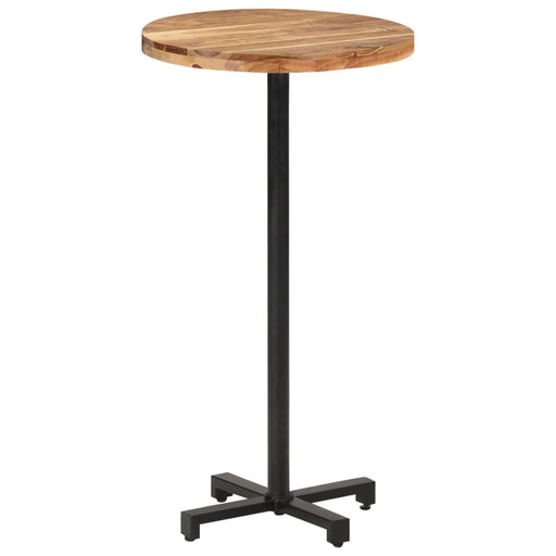 Bar Table Round Ø60x110 cm Solid Acacia Wood.