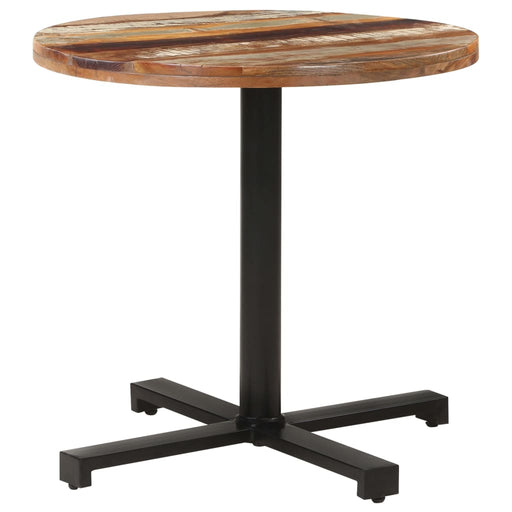 Bistro Table Round Ø80x75 cm Solid Reclaimed Wood.