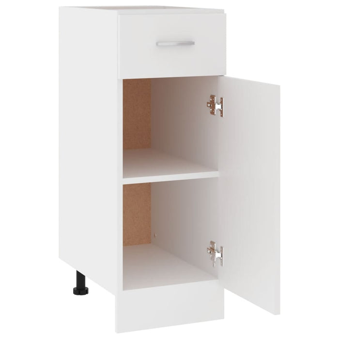 Drawer Bottom Cabinet White 30x46x81.5 cm Engineered Wood.