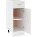 Drawer Bottom Cabinet White 30x46x81.5 cm Engineered Wood.