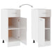 Drawer Bottom Cabinet High Gloss White 30x46x81.5 cm Engineered Wood.