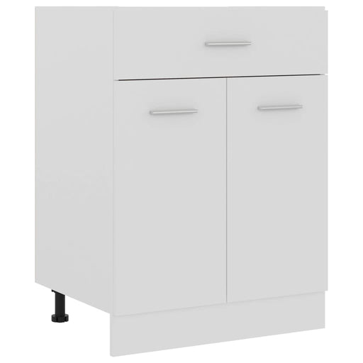 Drawer Bottom Cabinet White 60x46x81.5 cm Engineered Wood.