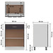 Drawer Bottom Cabinet High Gloss Grey 60x46x81.5 cm Engineered Wood.