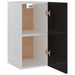 Hanging Cabinet High Gloss Black 29.5x31x60 cm Engineered Wood.