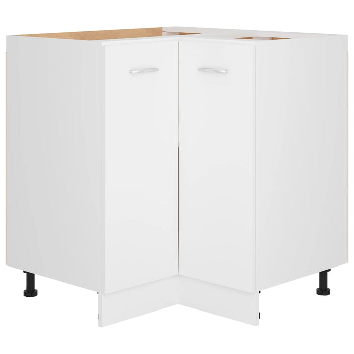 Corner Bottom Cabinet White 75.5x75.5x80.5 cm Engineered Wood.
