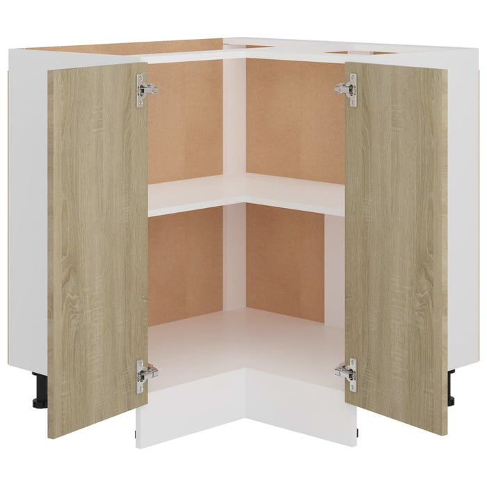 Corner Bottom Cabinet Sonoma Oak 75.5x75.5x80.5 cm Engineered Wood.