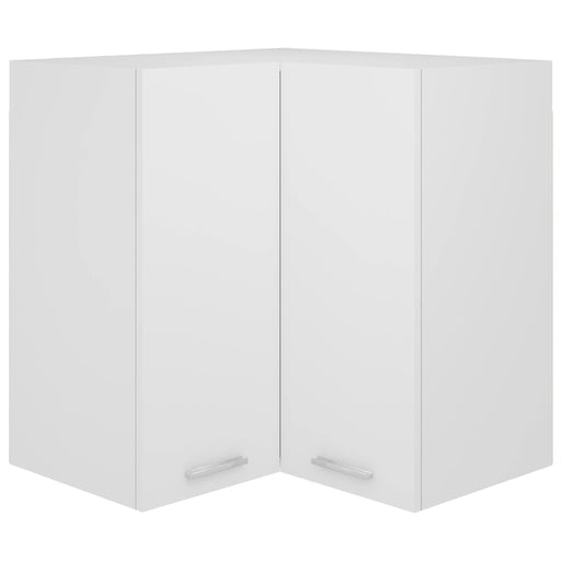 Hanging Corner Cabinet White 57x57x60 cm Engineered Wood.