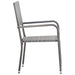 Outdoor Dining Chairs 6 pcs Poly Rattan Anthracite.