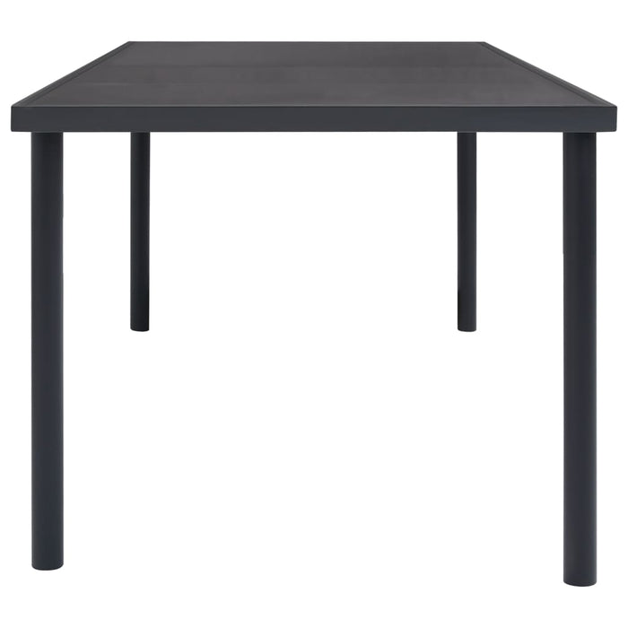 Outdoor Dining Table Anthracite 150x90x74 cm Steel.
