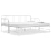 Pull-out Sofa Bed Frame White Metal 90x200 cm.