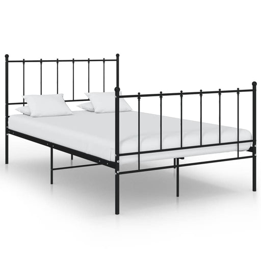 Bed Frame Black Metal 120x200 cm.