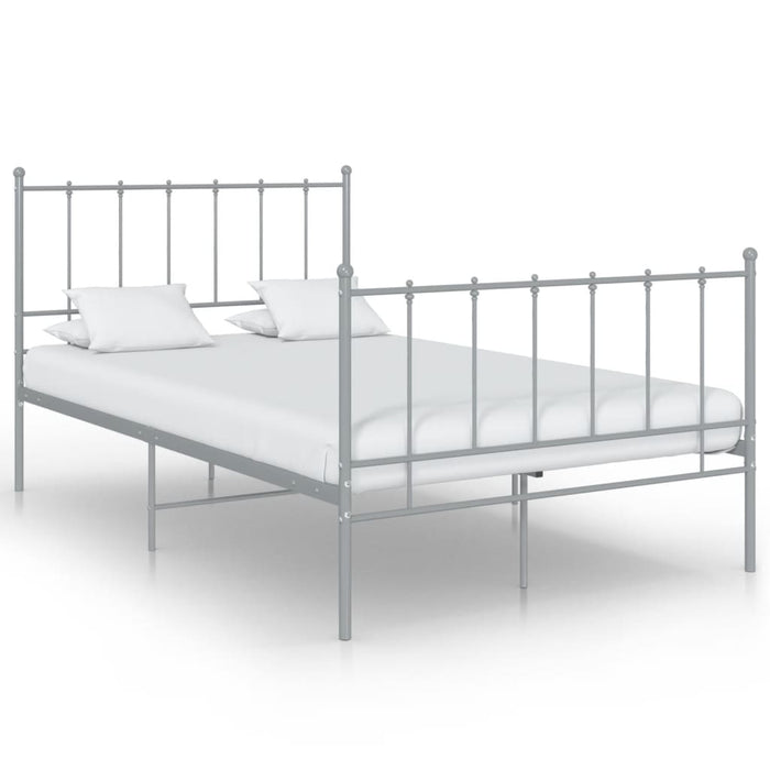 Bed Frame Grey Metal 120x200 cm.